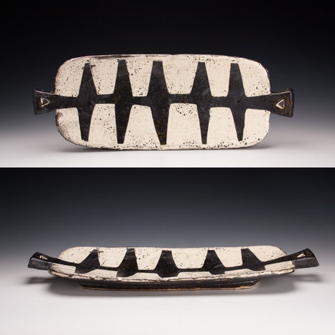Iron and Wax Handle Tray