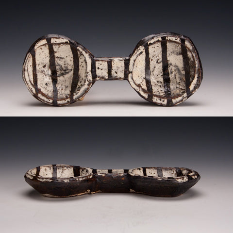 Striped Dumbell Tray