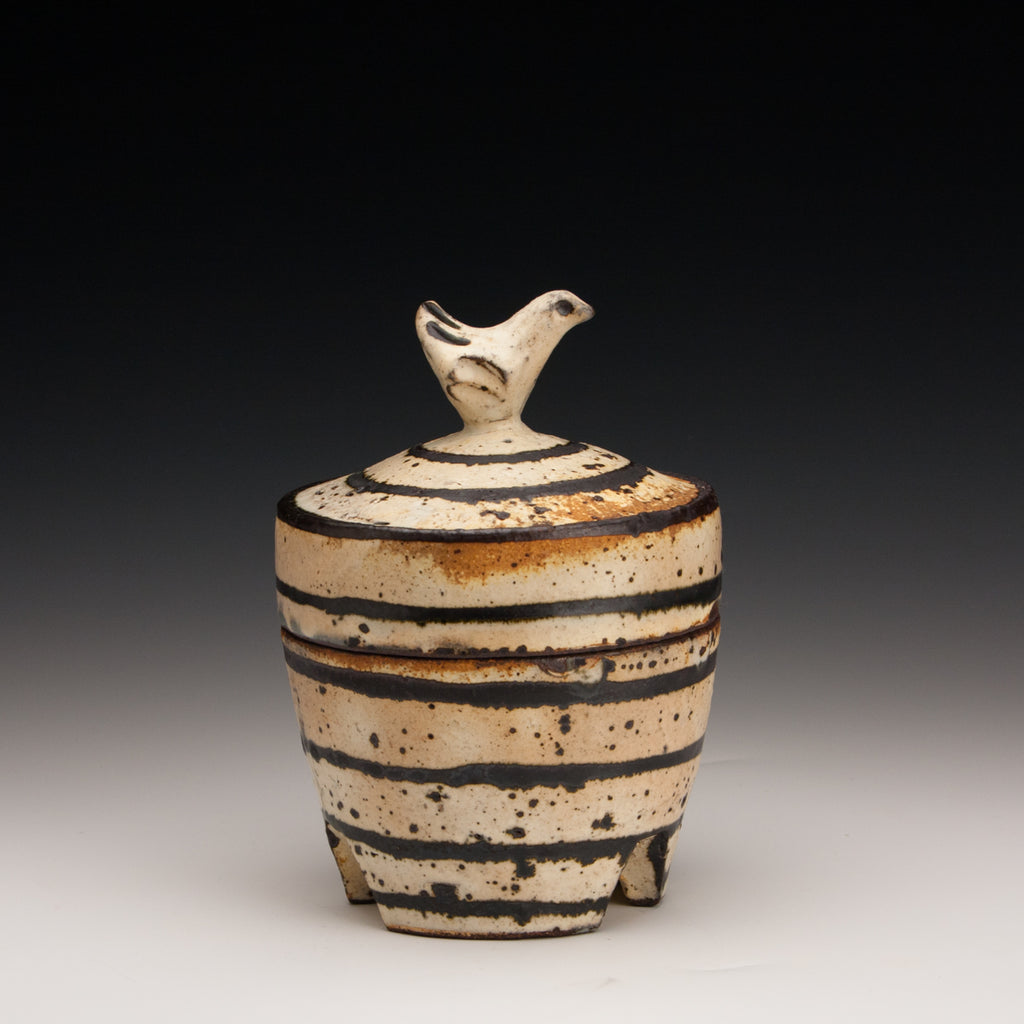 Striped Bird Jar