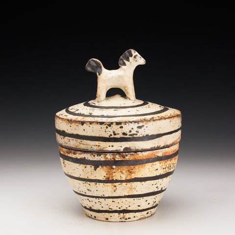 Striped Horse Jar