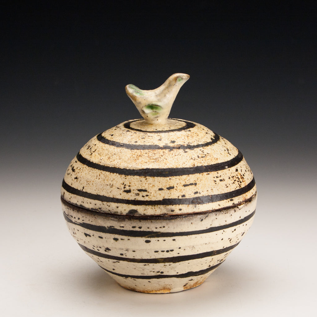 Striped Bird Jar