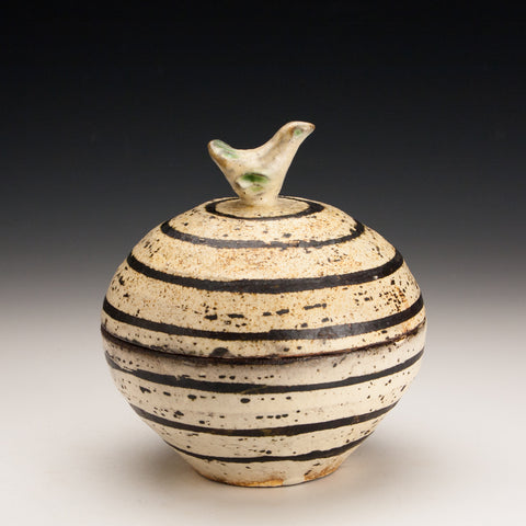 Striped Bird Jar
