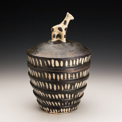 Fluted Giraffe Jar