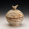 Fluted Bird Jar