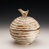 Fluted Bird Jar