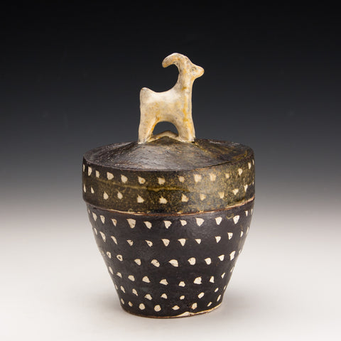 Iron and Wax Goat Jar