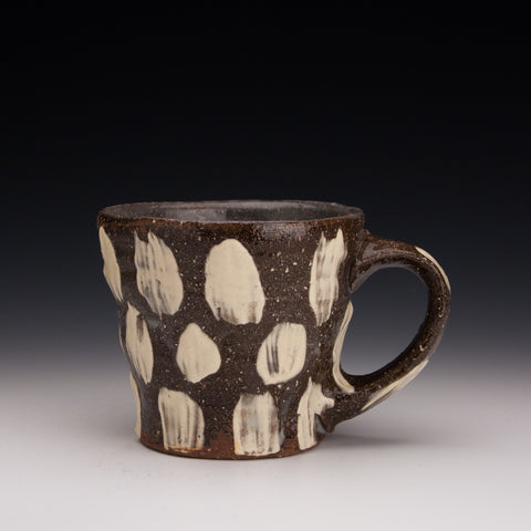 Iron and White slip mug