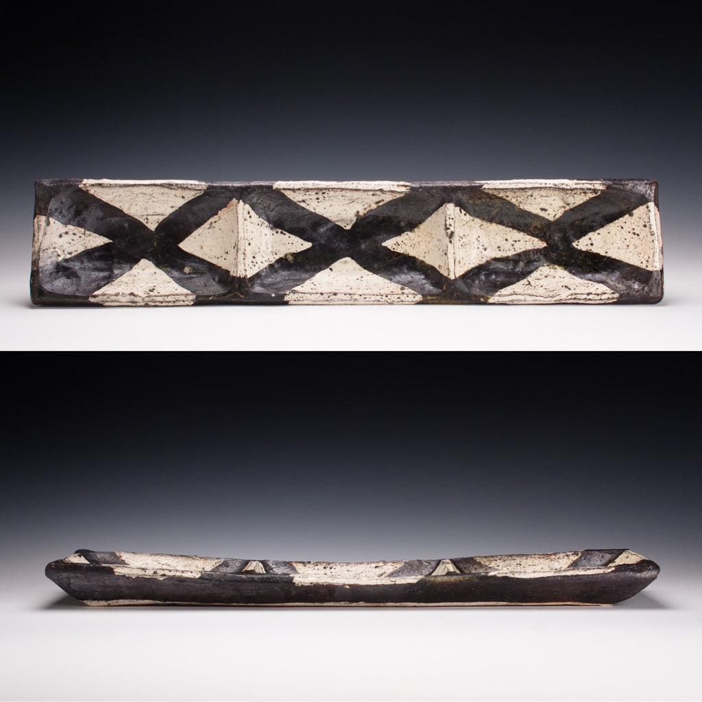 Long triple tray