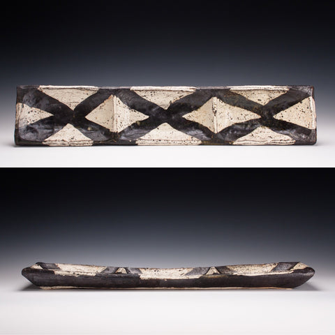 Long triple tray