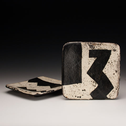 Set of 2 Small Square Plates