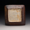 Iron and White Square Plate