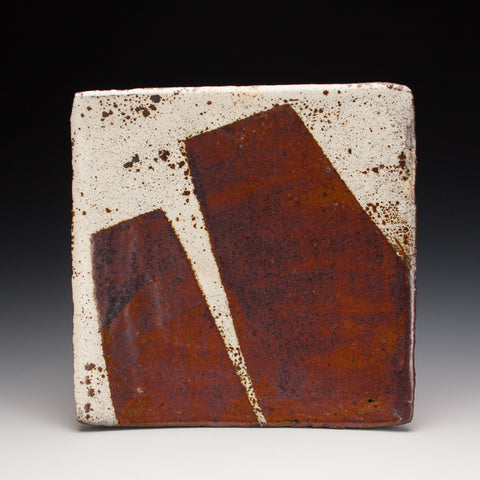Iron and White Square Plate
