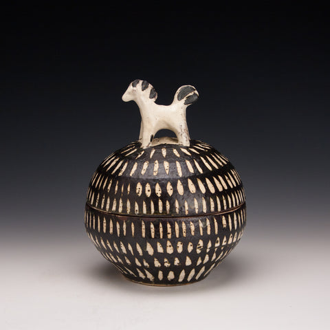 Iron and Wax Horse Jar