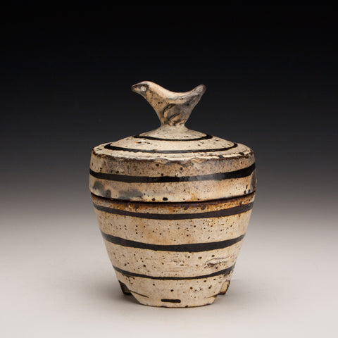 Striped Bird Jar