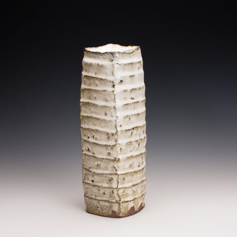 Fluted Nuka Square Vase