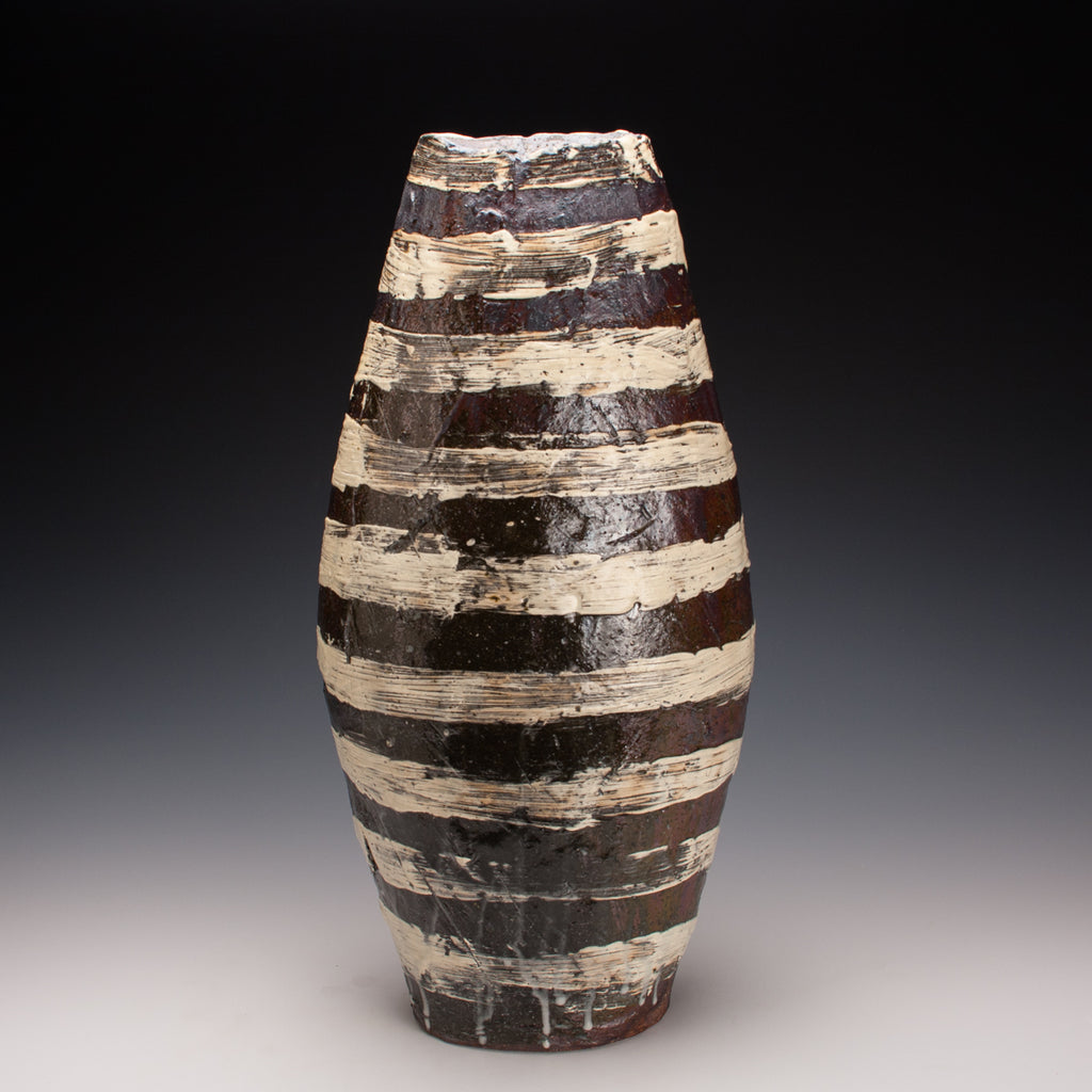 Tall 19" Hakame Oval Vase