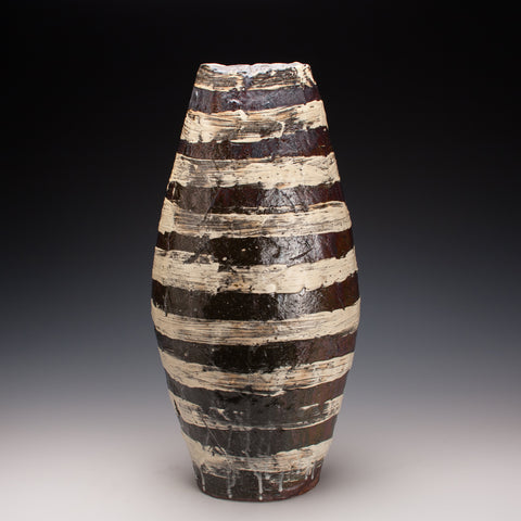 Tall 19" Hakame Oval Vase