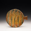 Yellow Carved Round Tray