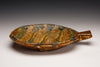 Yellow Carved Round Tray