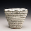 Fluted Sectioned Sheild Vase