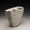 Fluted Sectioned Sheild Vase