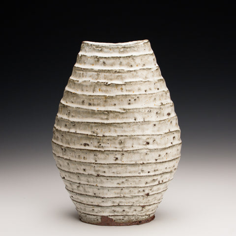 Fluted Ovoid Vase
