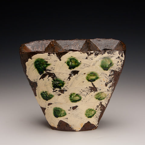 Sectioned Sheild Vase