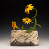 Sectioned Sgraffito Rectangular Vase